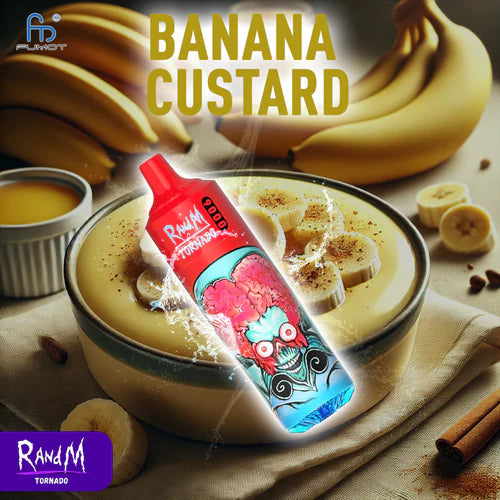 RandM Puff 9000 Tiri Banana Custard Sigarette Elettroniche Usa e Getta
