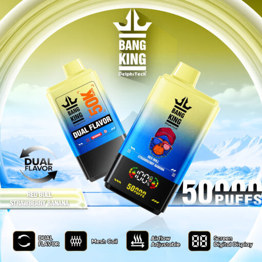Bang King Puff 50000 Tiri Red Bull & Strawberry Banana Sigarette Elettroniche