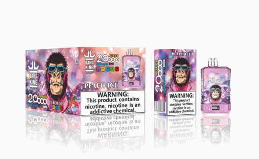 Bang King Sigaretta Elettronica Usa e Getta Peach Ice - 20000 Tiri