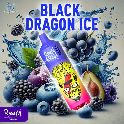 RandM Tornado 9000 Puff Sigaretta Elettronica Usa e Getta - Black Dragon Ice Gusto