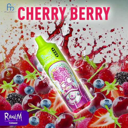 RandM Tornado 9000 Puff Sigarette Elettroniche Usa e Getta - Cherry Berry