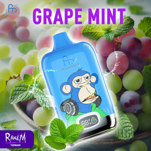 Randm Tornado 12000 Puff 12K Tiri Sigaretta Elettronica Monouso - Grape Mint Gusto