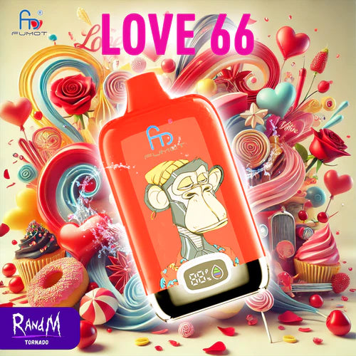 Prezzo Puff Sigaretta Elettronica Usa e Getta Fumot Vape Tornado 12000 Puffs - Love 66
