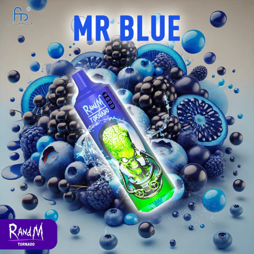 Puff Randm Tornado 9000 Puffs Sigaretta Elettronica Usa e Getta - Mr Blue Gusto
