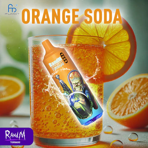 Puff 9000 Tiri Vape Monouso - Orange Soda Gusti