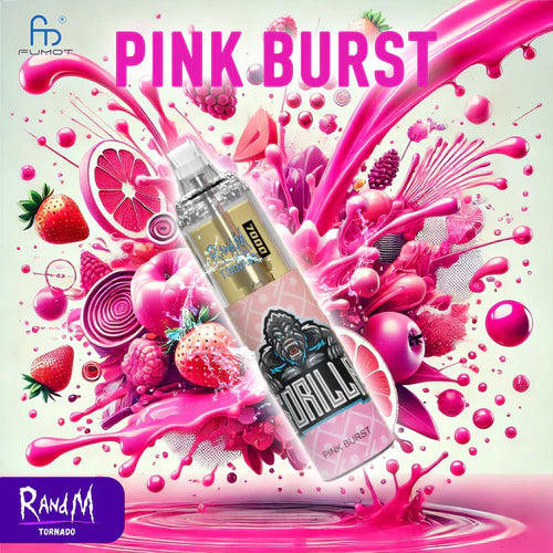 Tornado 7000 Puffs Pink Burst Vape Monouso with 14ml Liquido