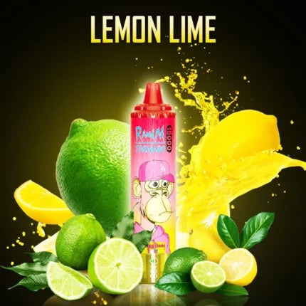 Randm Tornado Puff 15000 Tiri Lemon Lime Gusto Vape Monouso with 2% Nicotina
