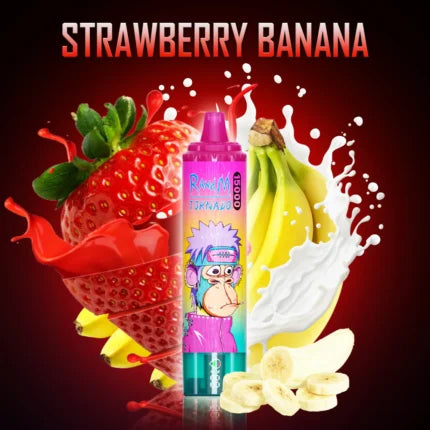 Randm Vape 15000 Puffs Jetable Strawberry Banana Gusto Sigarette Elettroniche Usa e getta