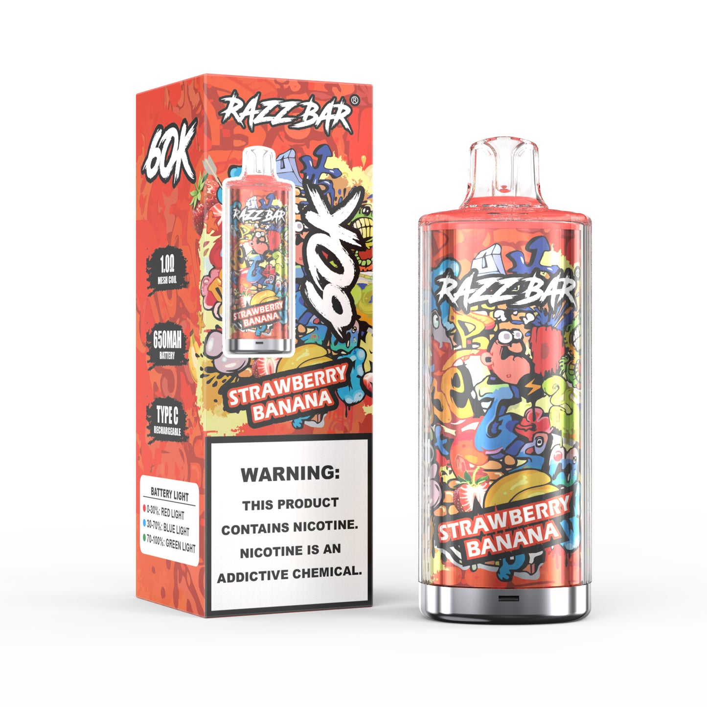 Razz Bar 60K Tiri Vape Mesh Coil 1.0Ω