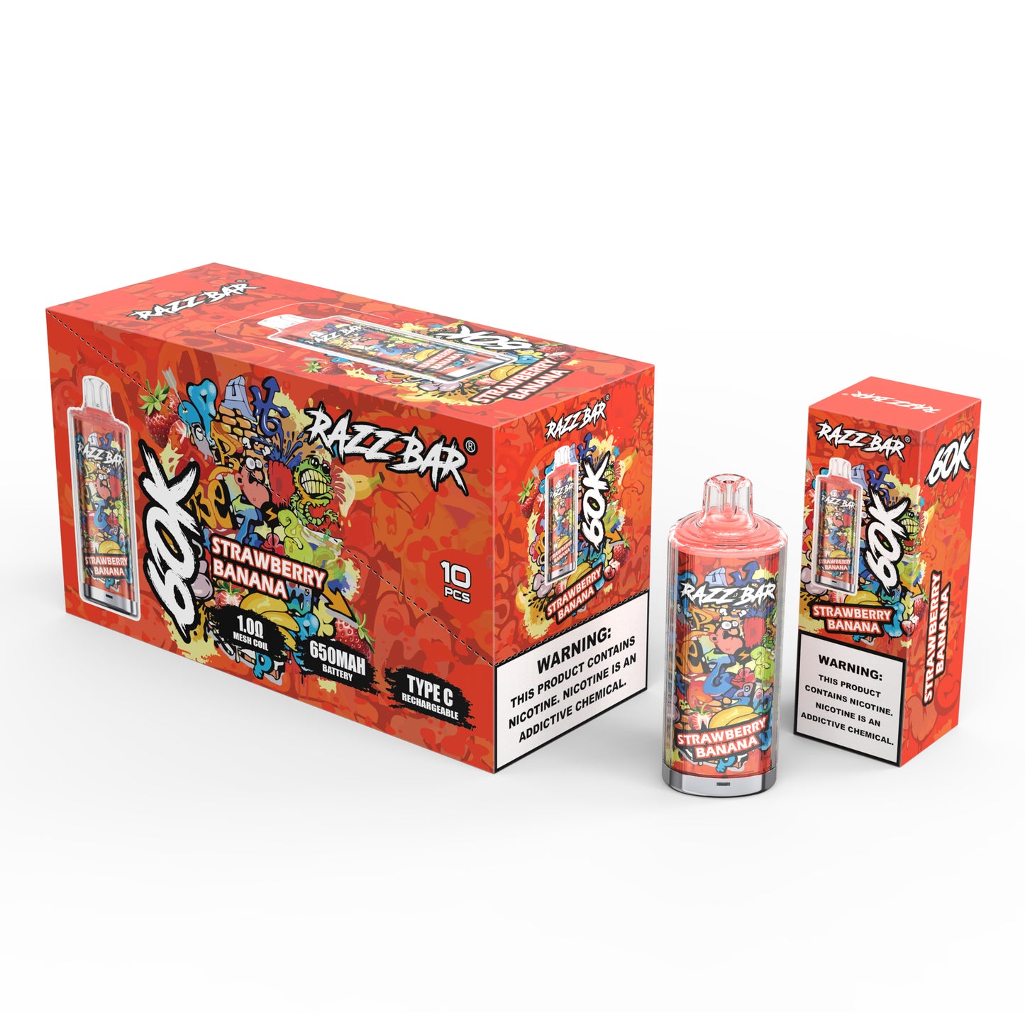 Razz Bar 60K Tiri Vape Mesh Coil 1.0Ω