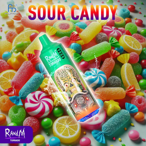 Prezzo Puff 9000 Tiri Liquido Sigaretta Elettronica con Nicotina - Sour Candy Gusto