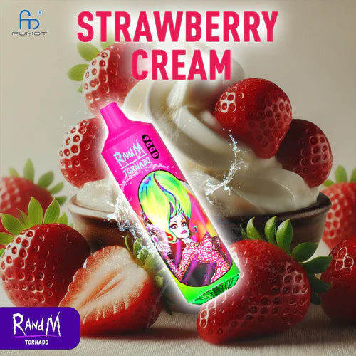 Tornado Vape Prezzo Puff 9000 Puffs Strawberry Cream Gusto Vape Usa e Getta