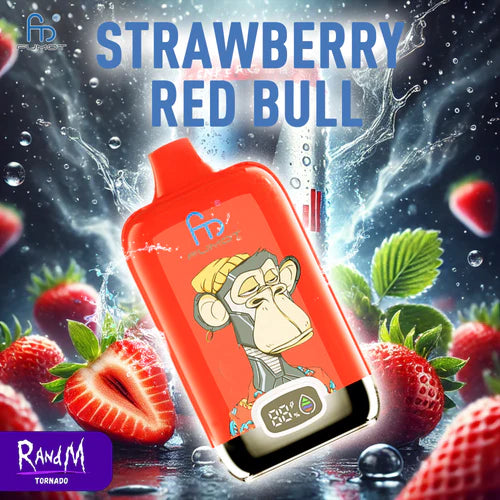 Puff Tornado 12000 Tiri Strawberry Red Bull Gusti Puffs 12K Sigaretta Elettronica Monouso