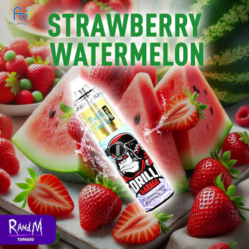 Randm Tornado Puff 7000 Tiri Strawberry Watermelon Vape Monouso