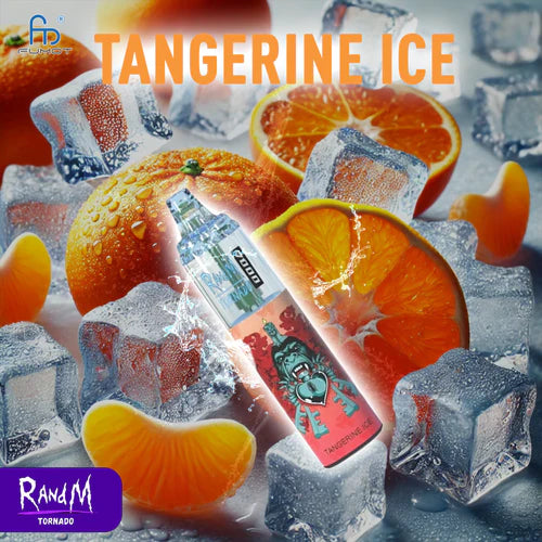Puff 7000 Tiri Tangerine Ice Sigaretta Elettronica Usa e Getta