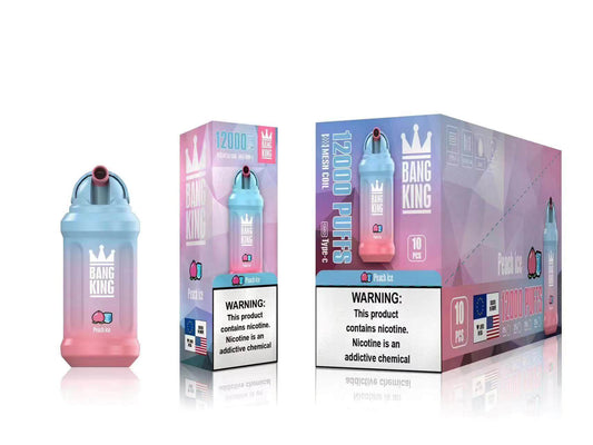 Peach Ice - Sigaretta Elettronica Usa e Getta Bang King 12000 Puffs