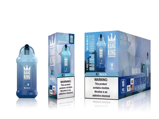 Bang King 12K Tiri Monouso Vape Blue Razz Ice Gusto
